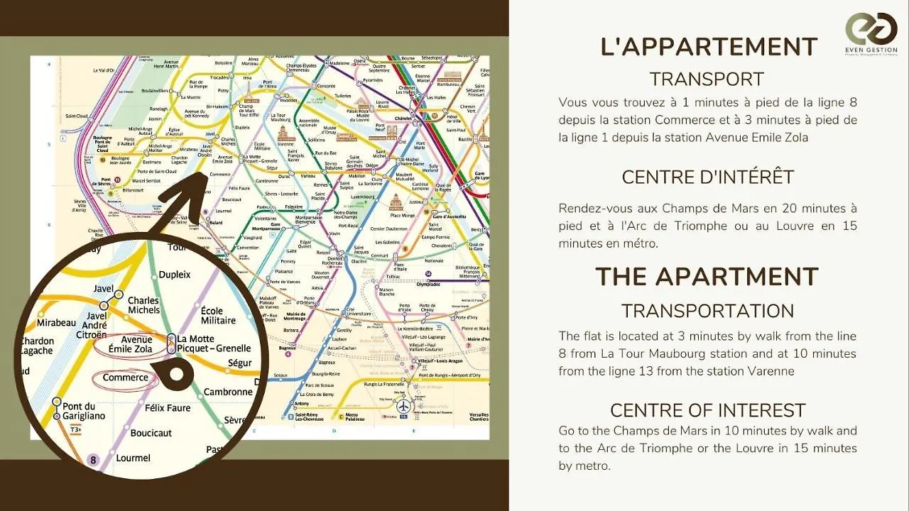 Apartment 3G#Appart 6Pers#2 Chambres#Commerce#Paris 15#Ac